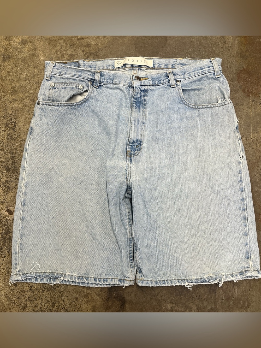 Arizona Jean Company Light Blue Loose Fit Jean Shorts
